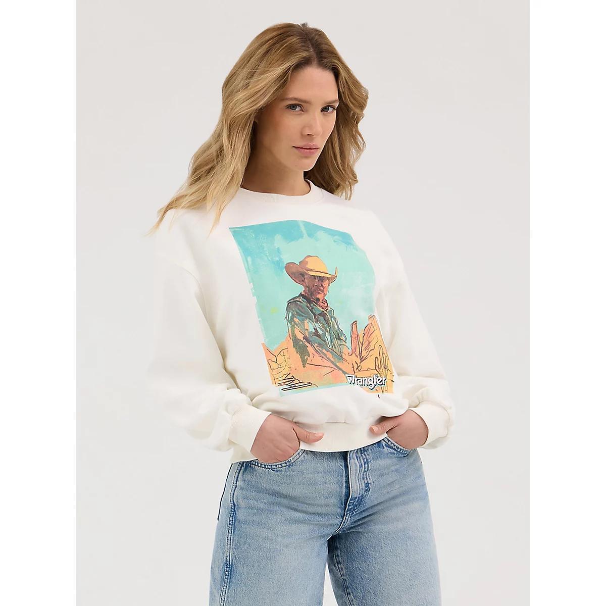 Women's Oversized Graphic Sweatshirt in Vintage Product Image