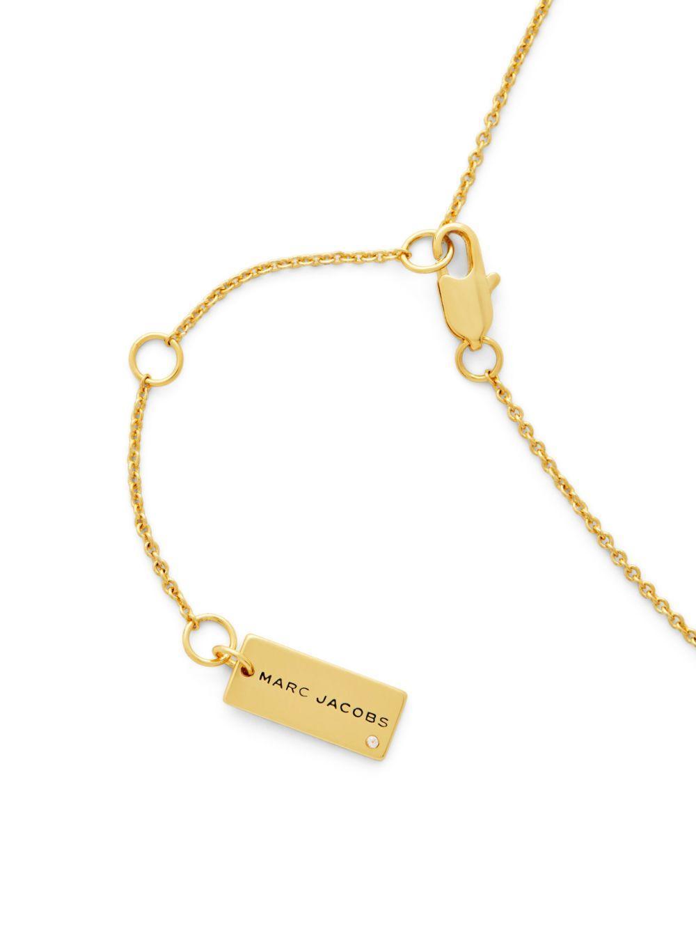logo-plaque pendant necklace Product Image