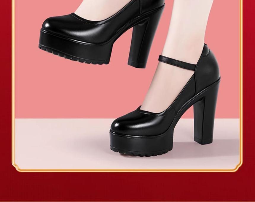 Platform Mary Jane Pumps Product Image