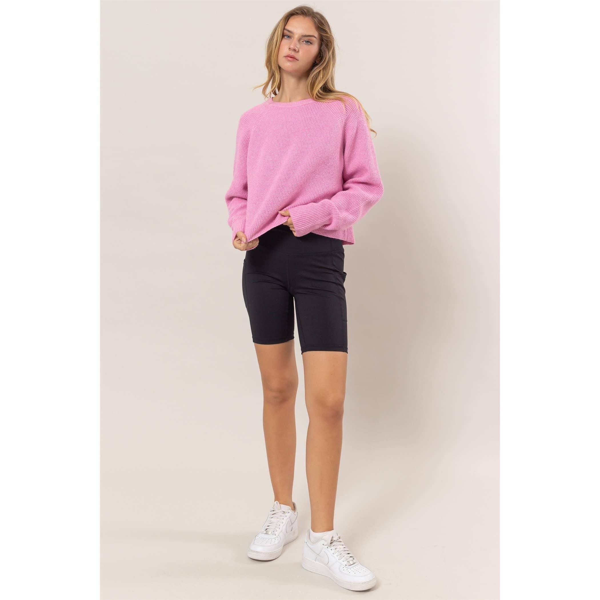 Rose Oversized Raglan Sleeve Sweater Product Image
