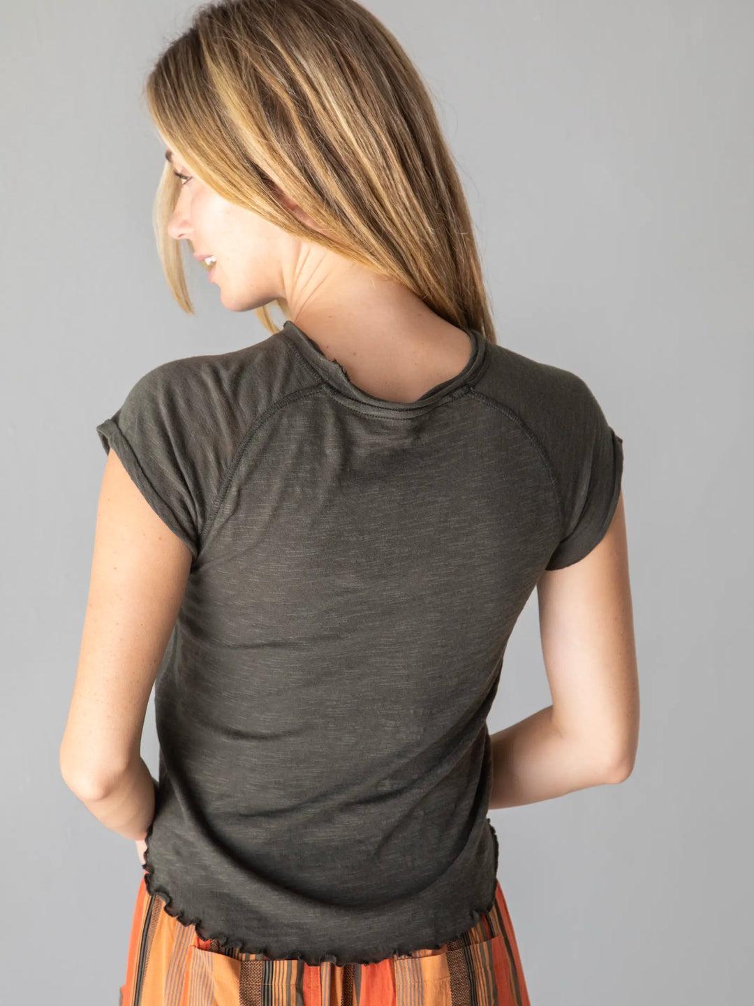 Lily Cotton Short Sleeve Tee Shirt Product Image