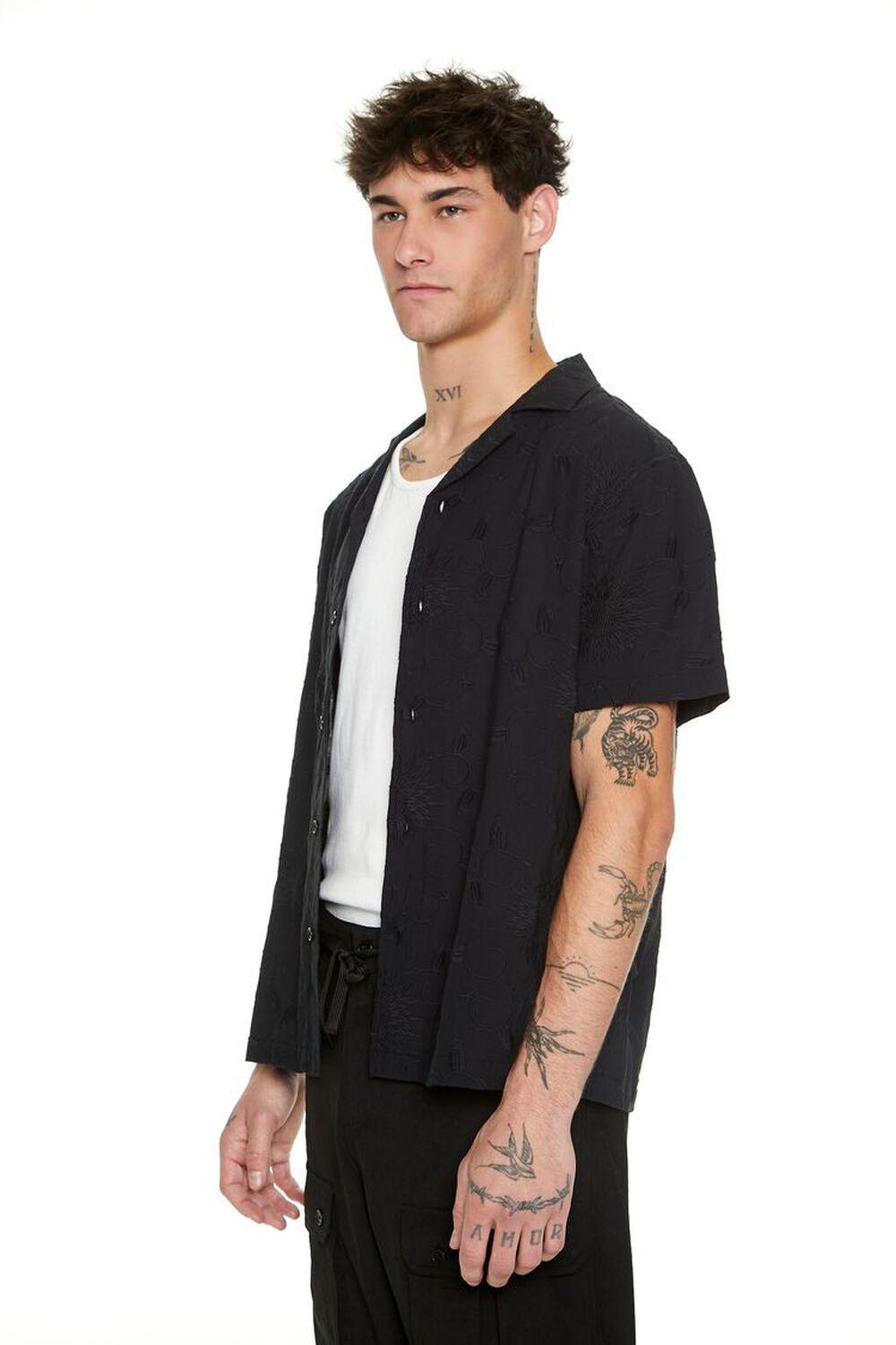 Embroidered Textured Shirt | Forever 21 Product Image