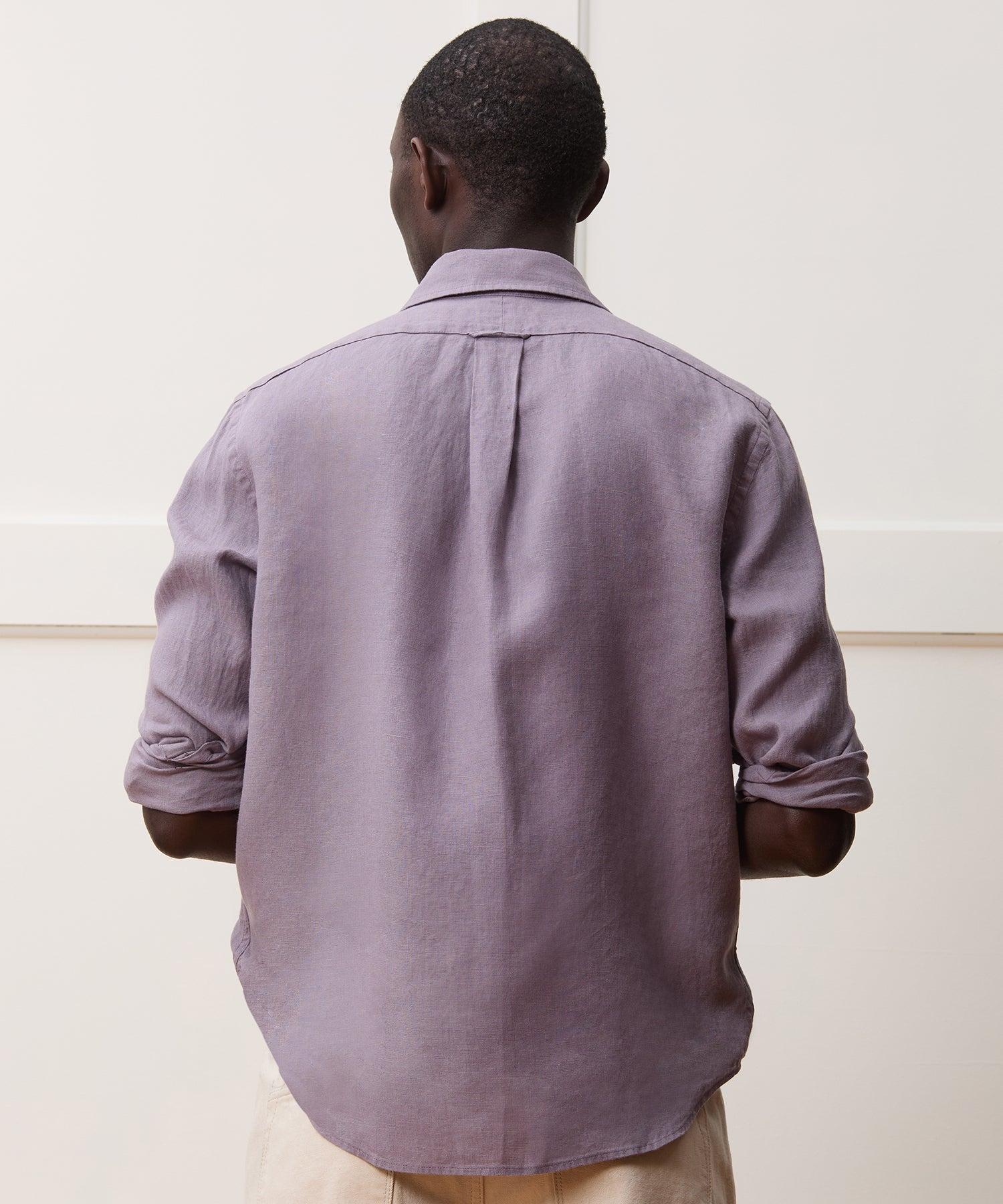 Sea Soft Irish Linen Point Collar Shirt Product Image