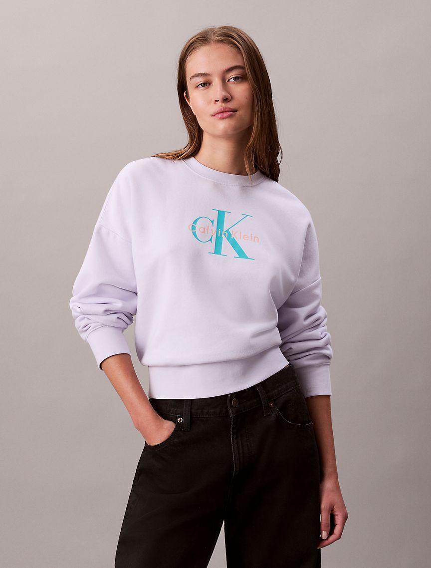 Monogram Logo Fleece Relaxed Sweatshirt Product Image