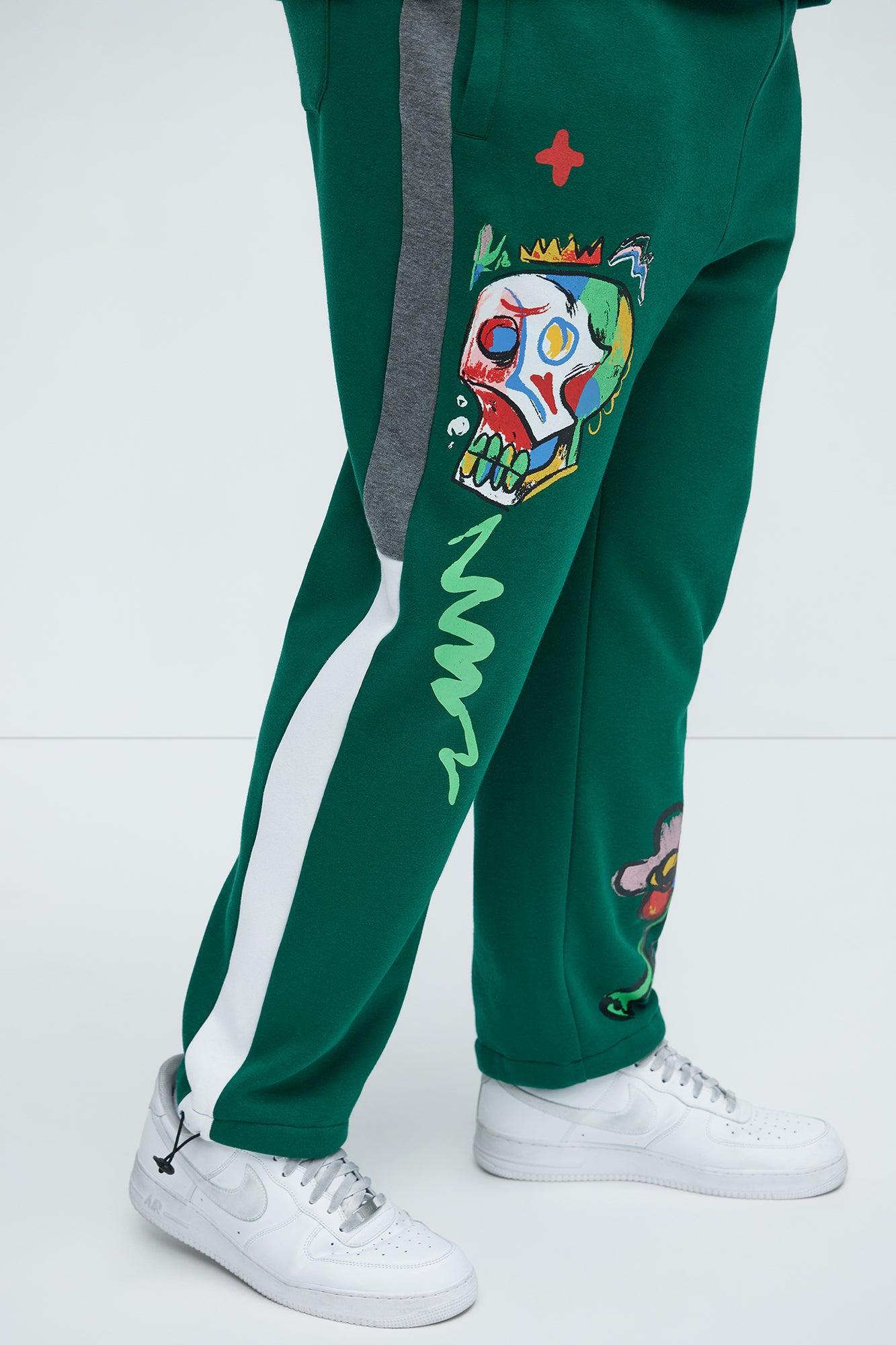 Make Art Sweatpants - Green Product Image