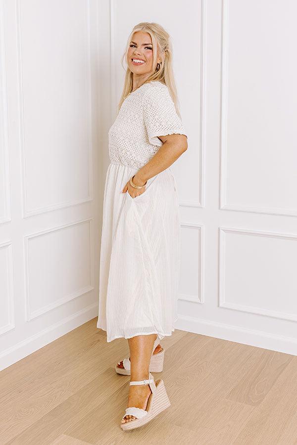 Sweet Embrace Crochet Midi Curves Product Image