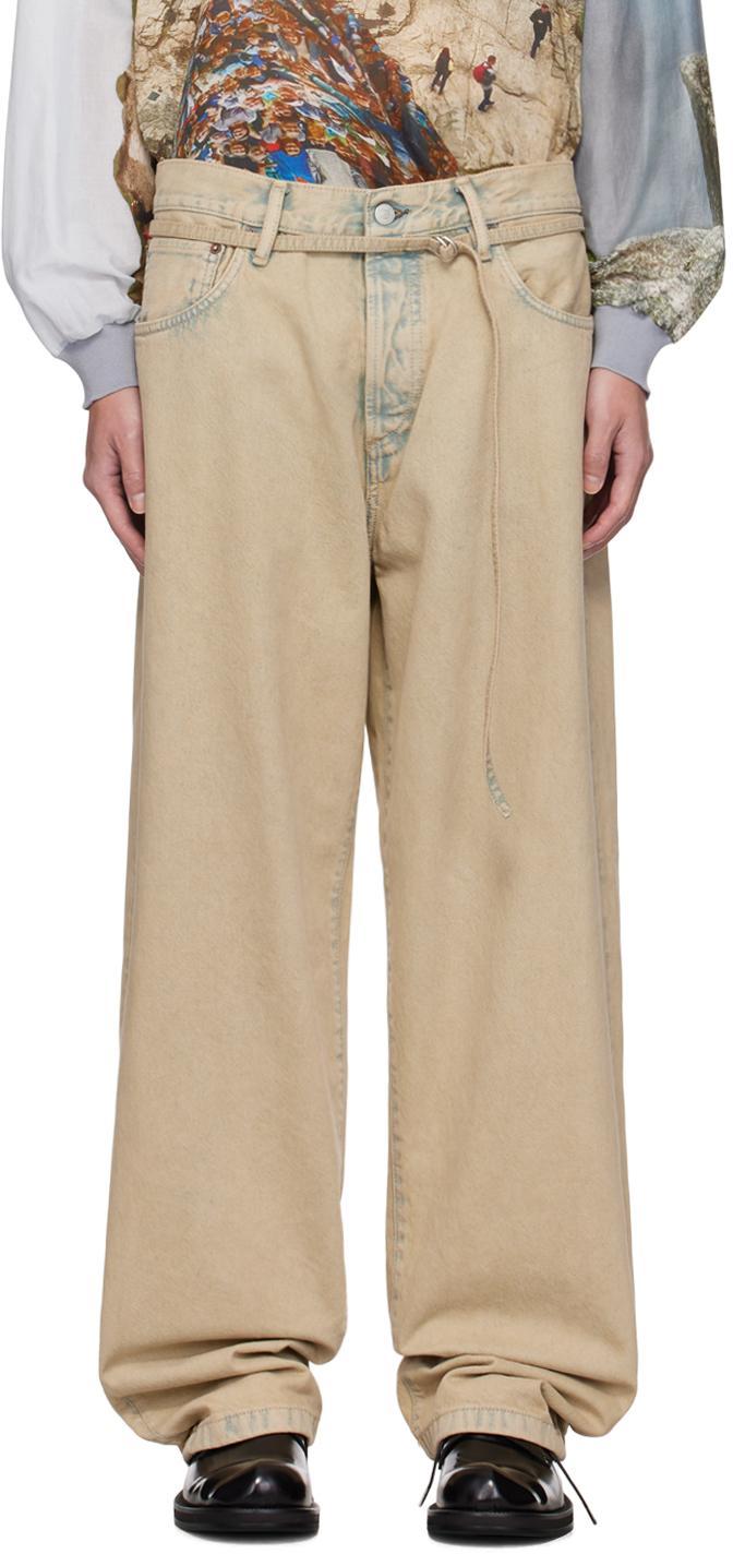 ACNE STUDIOS 1991 Toj Straight Denim Jean In 14l Light Sand Product Image