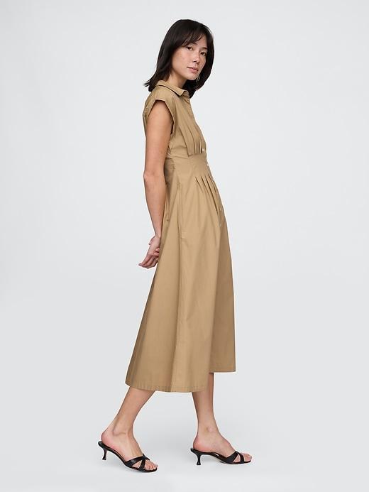 Poplin Midi Shirtdress Product Image
