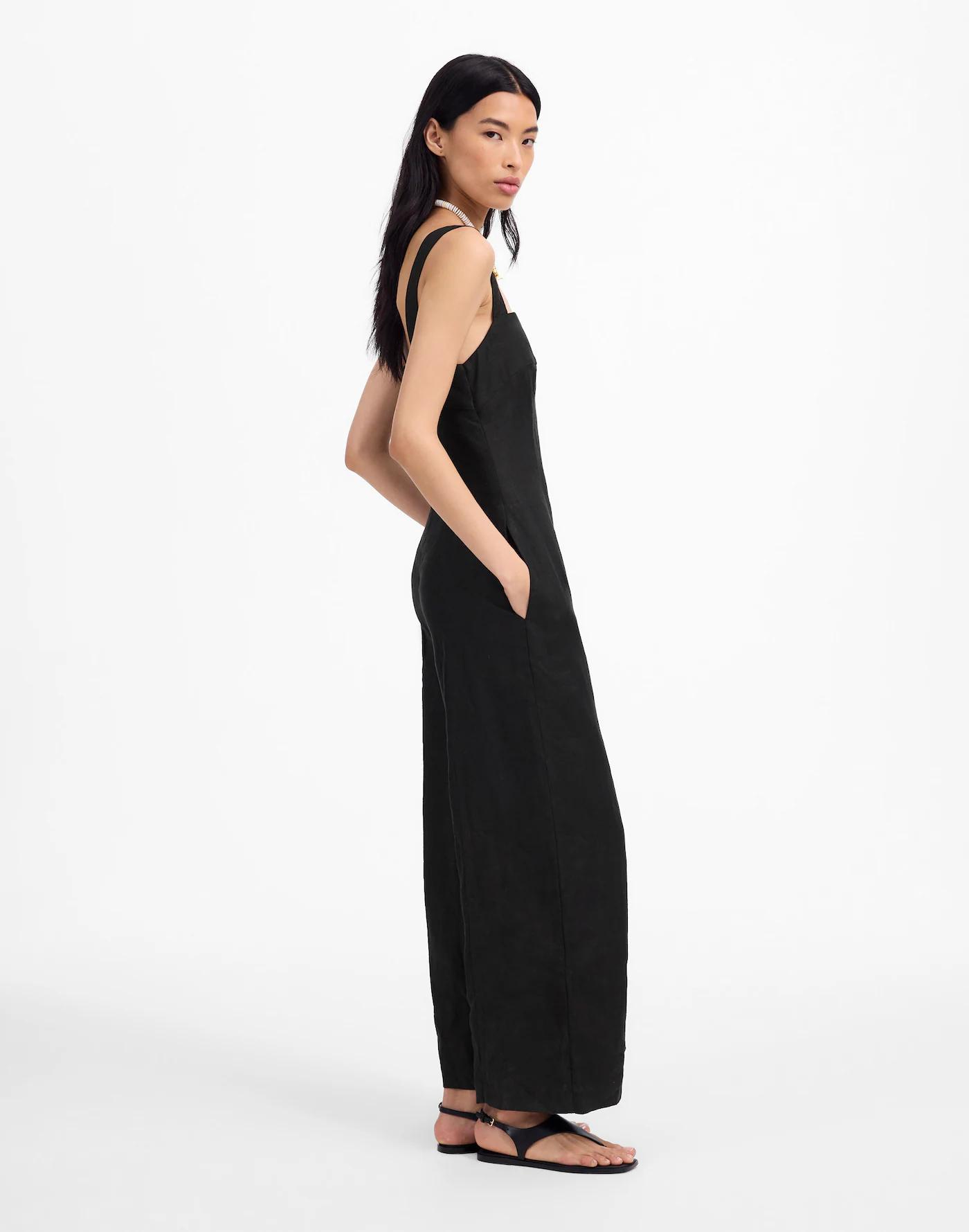 Squareneck Wide-Leg Jumpsuit Product Image