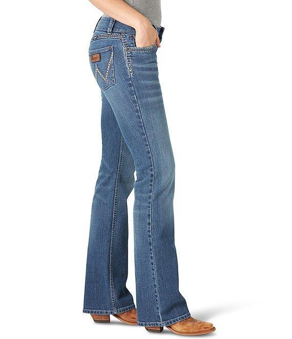 Wrangler® Retro Sadie Low Rise Back Stitch Pocket Bootcut Jeans Product Image