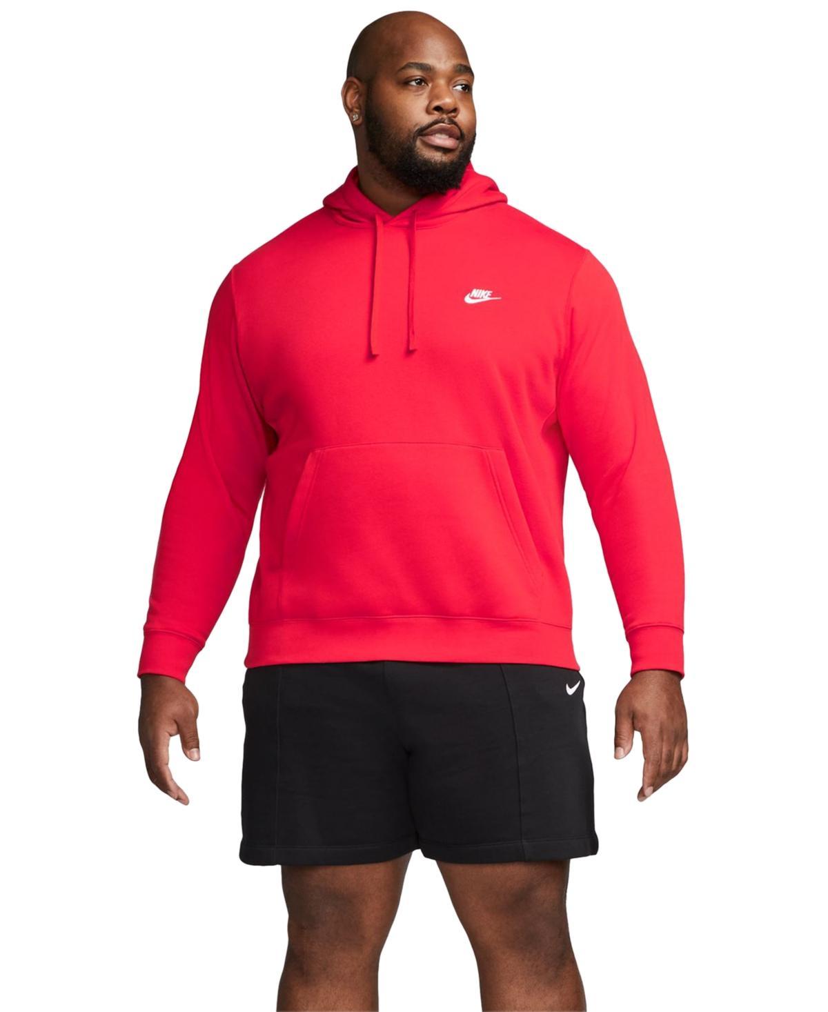 Mens Nike Sportswear Club Fleece Pullover Hoodie Dark Gray Grey Product Image