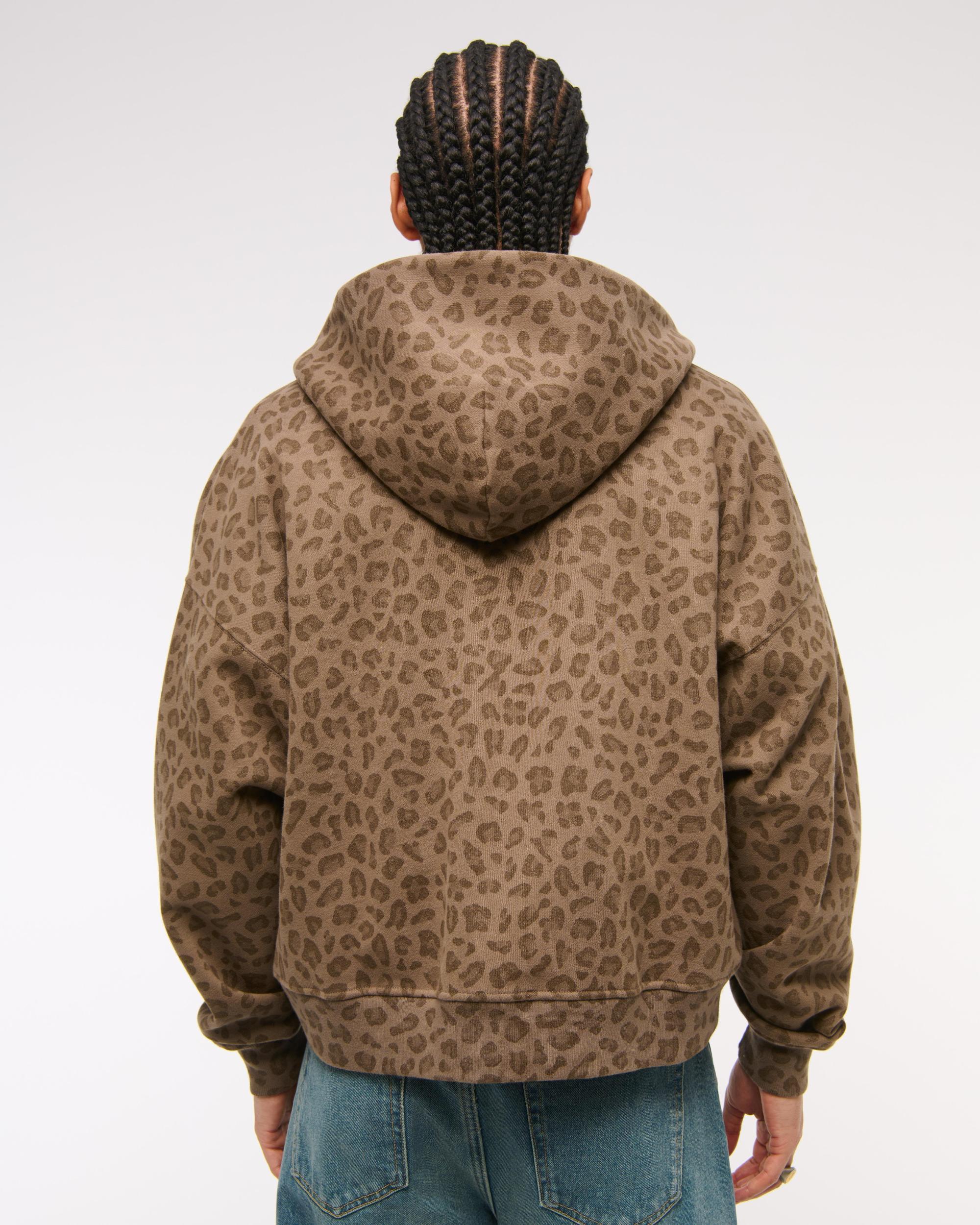Cropped Essential Full-Zip Hoodie Product Image