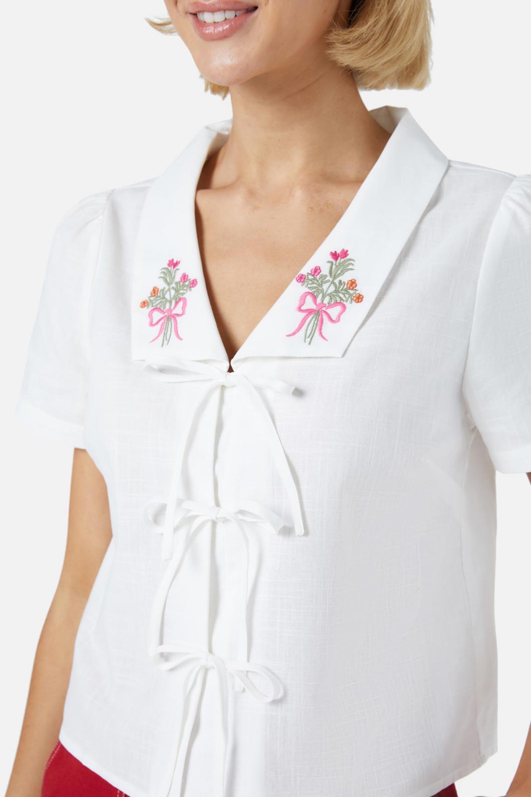 Beautiful Bow Tie Blouse Product Image