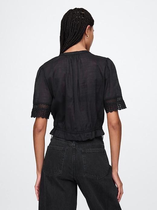 Lace-Trim Shirt Product Image