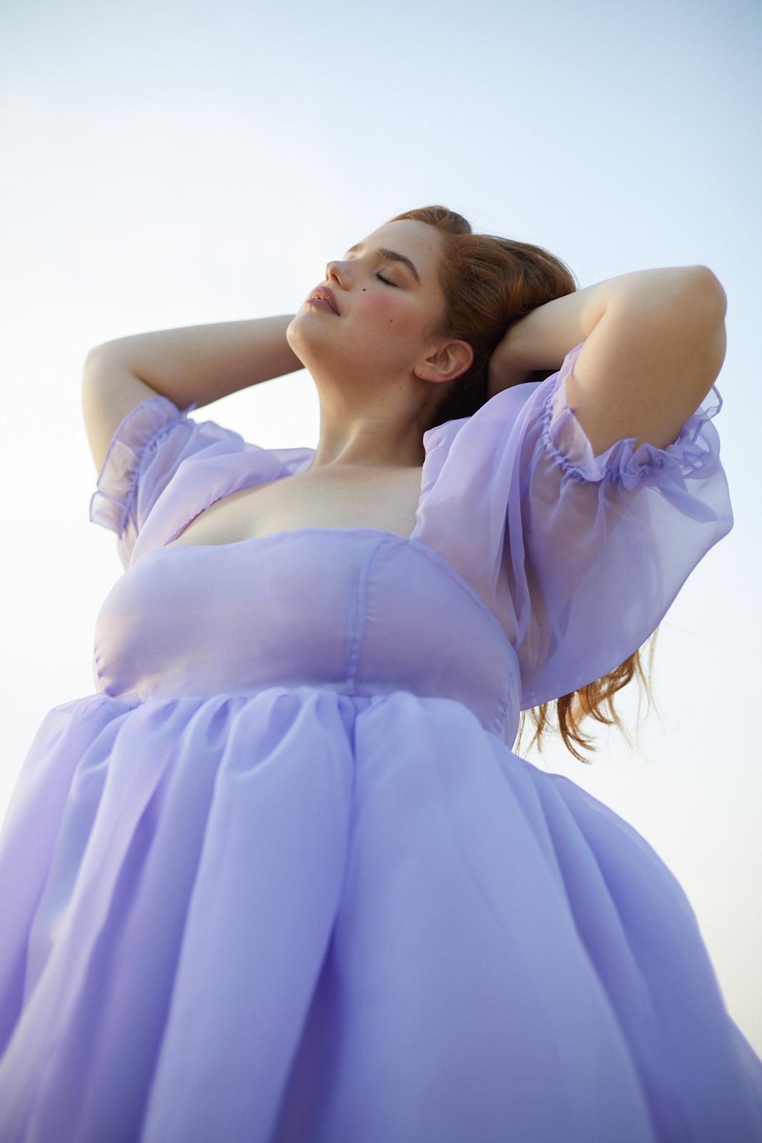 The Lilac Puff Dress Product Image