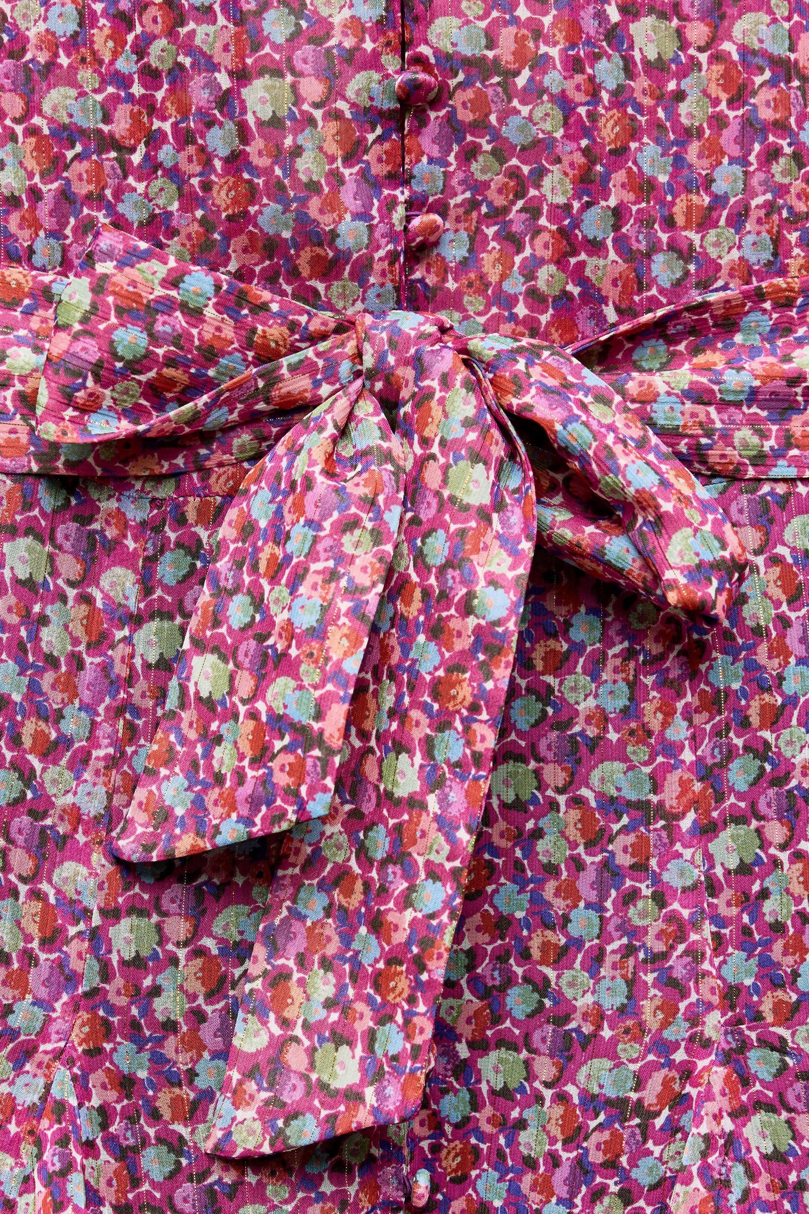 FLORAL PRINT MINI DRESS Product Image