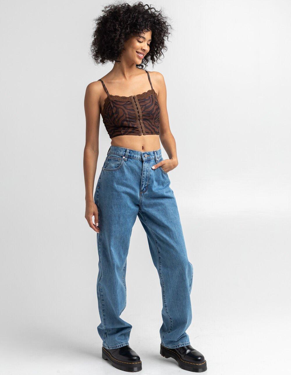 FULL TILT Printed Mesh Bustier Womens Top - 449 Product Image