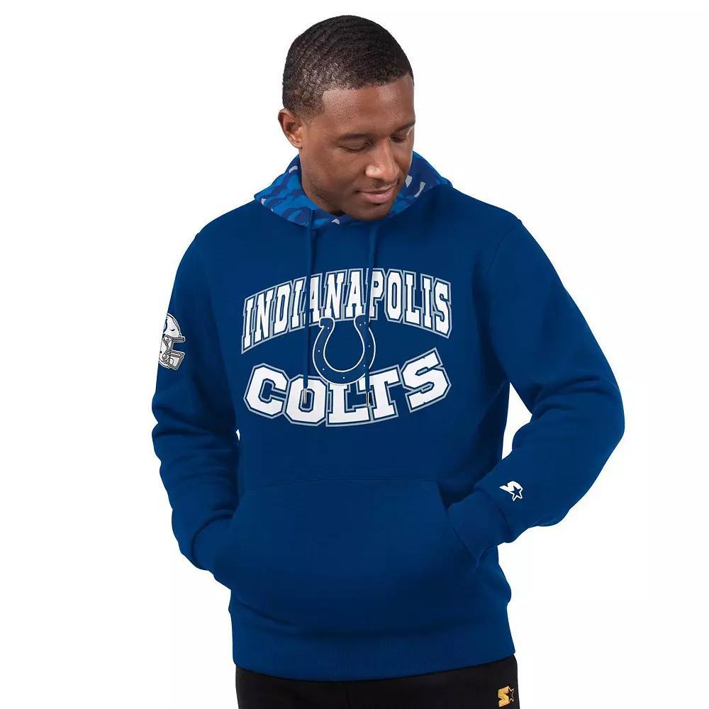 Men's Starter Royal Indianapolis Colts Thursday Night Gridiron Pullover Hoodie, Size: 2XL, Blue Product Image
