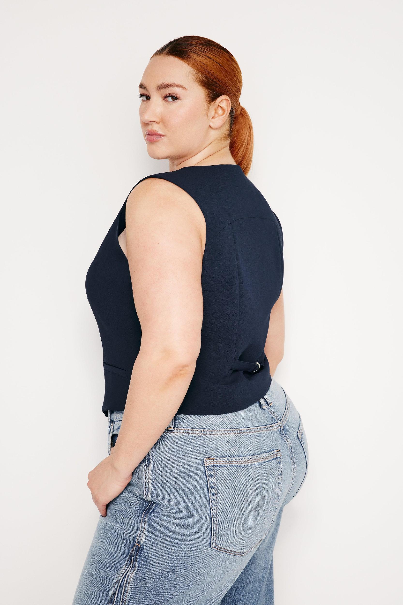 LUXE SUITING VEST | NEW NAVY002 Product Image