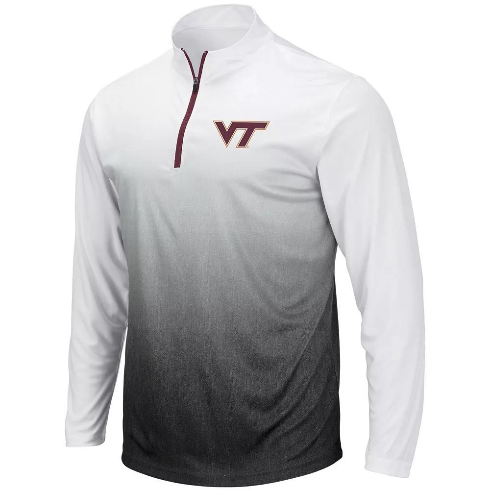 Men's Colosseum Gray Virginia Tech Hokies Magic Team Logo Quarter-Zip Jacket, Size: 2XL, Grey Product Image