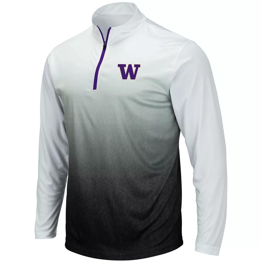 Men's Colosseum Gray Washington Huskies Magic Team Logo Quarter-Zip Jacket, Size: XL, Grey Product Image