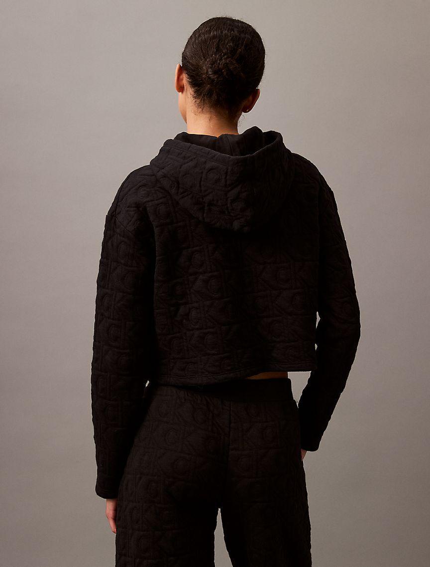 Terry Lounge Quilted Hoodie Product Image