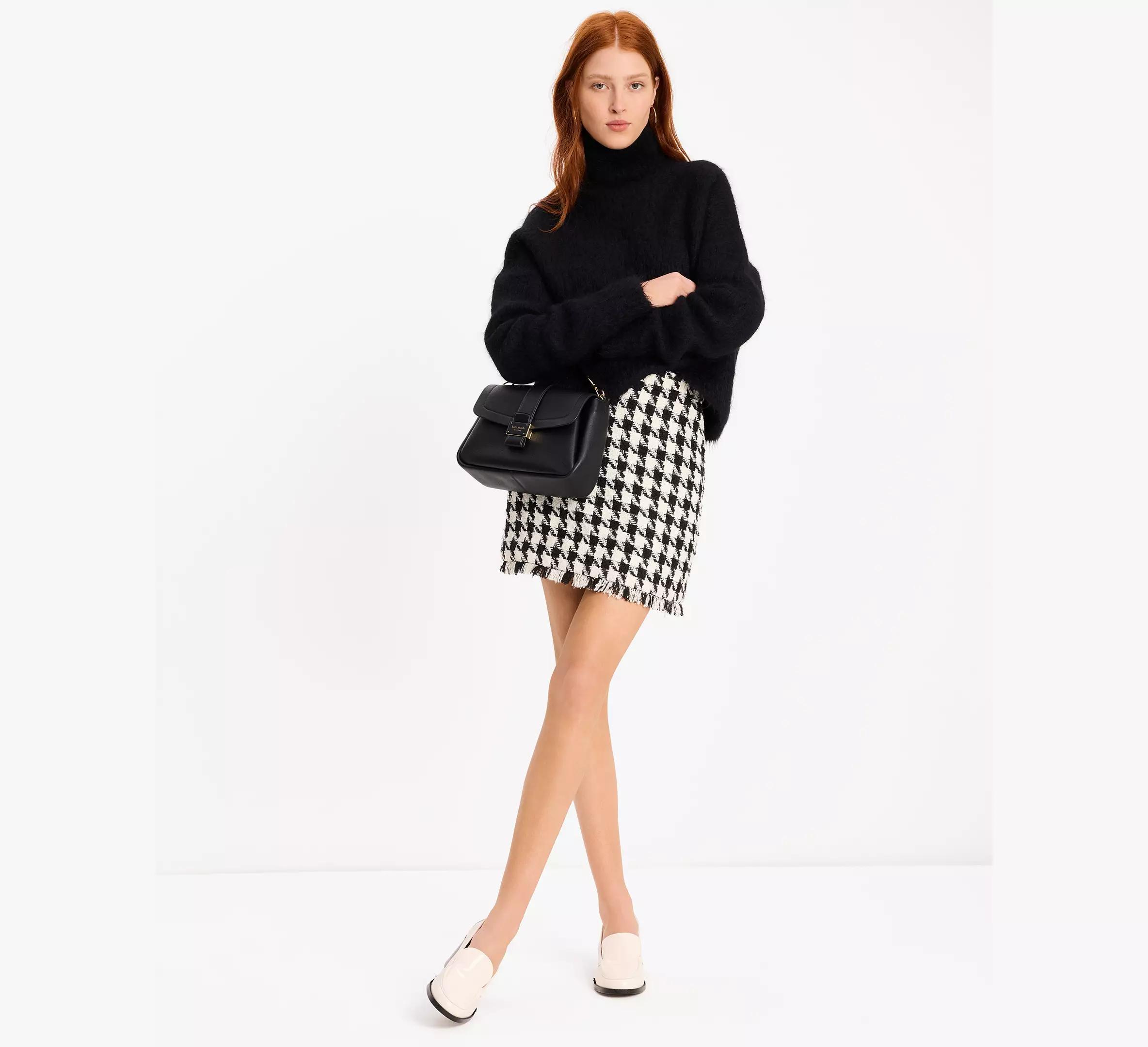 Houndstooth A-line Skirt Product Image