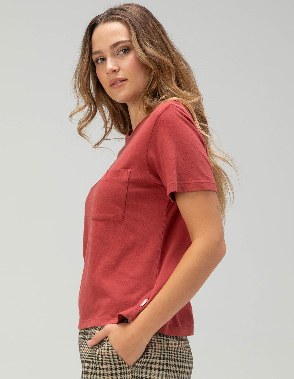 BRIXTON Carefree Womens Pocket Tee - BLACK RINSE Product Image