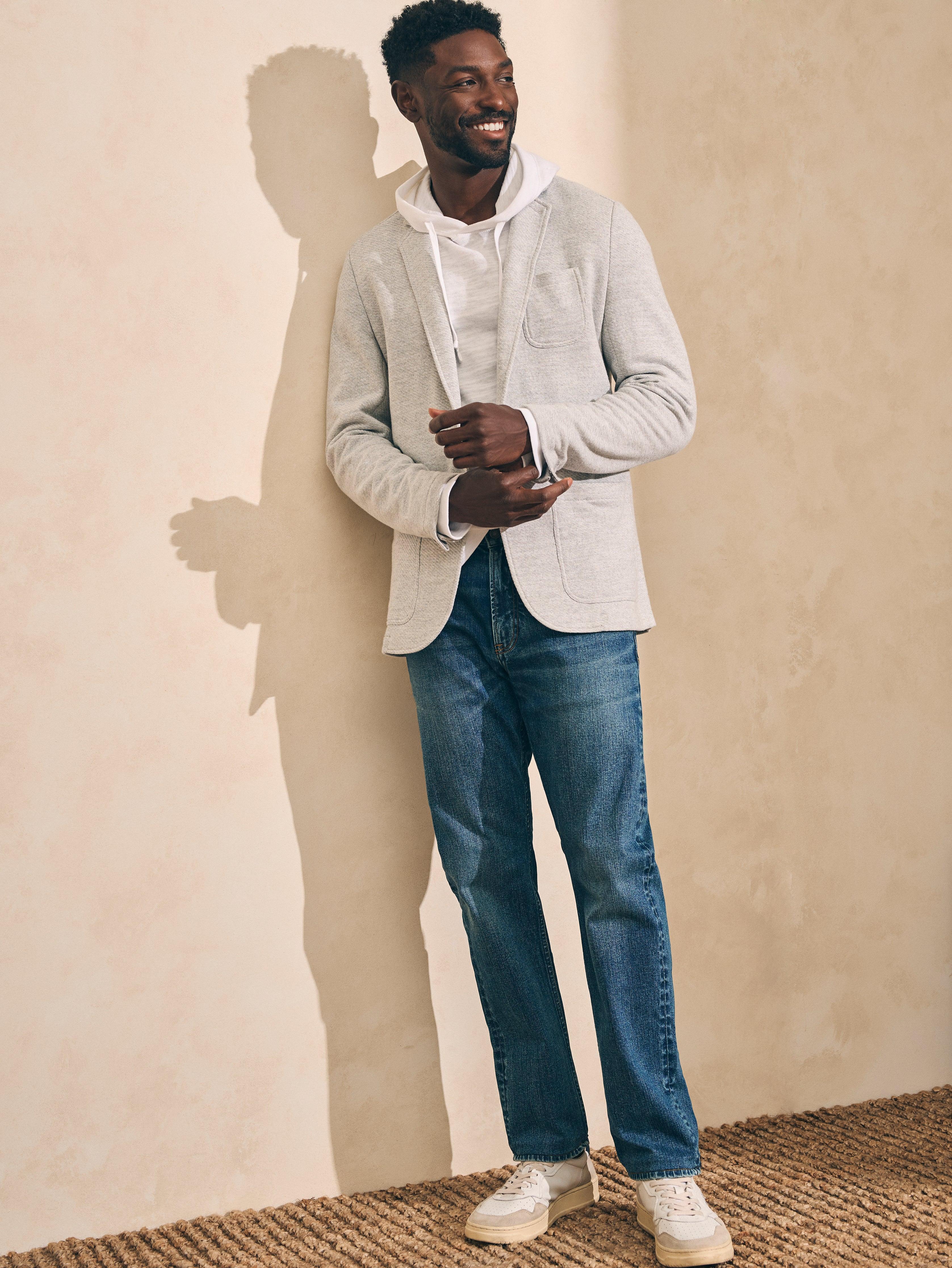 Inlet Knit Blazer (Tall) - Heather Grey Male Product Image