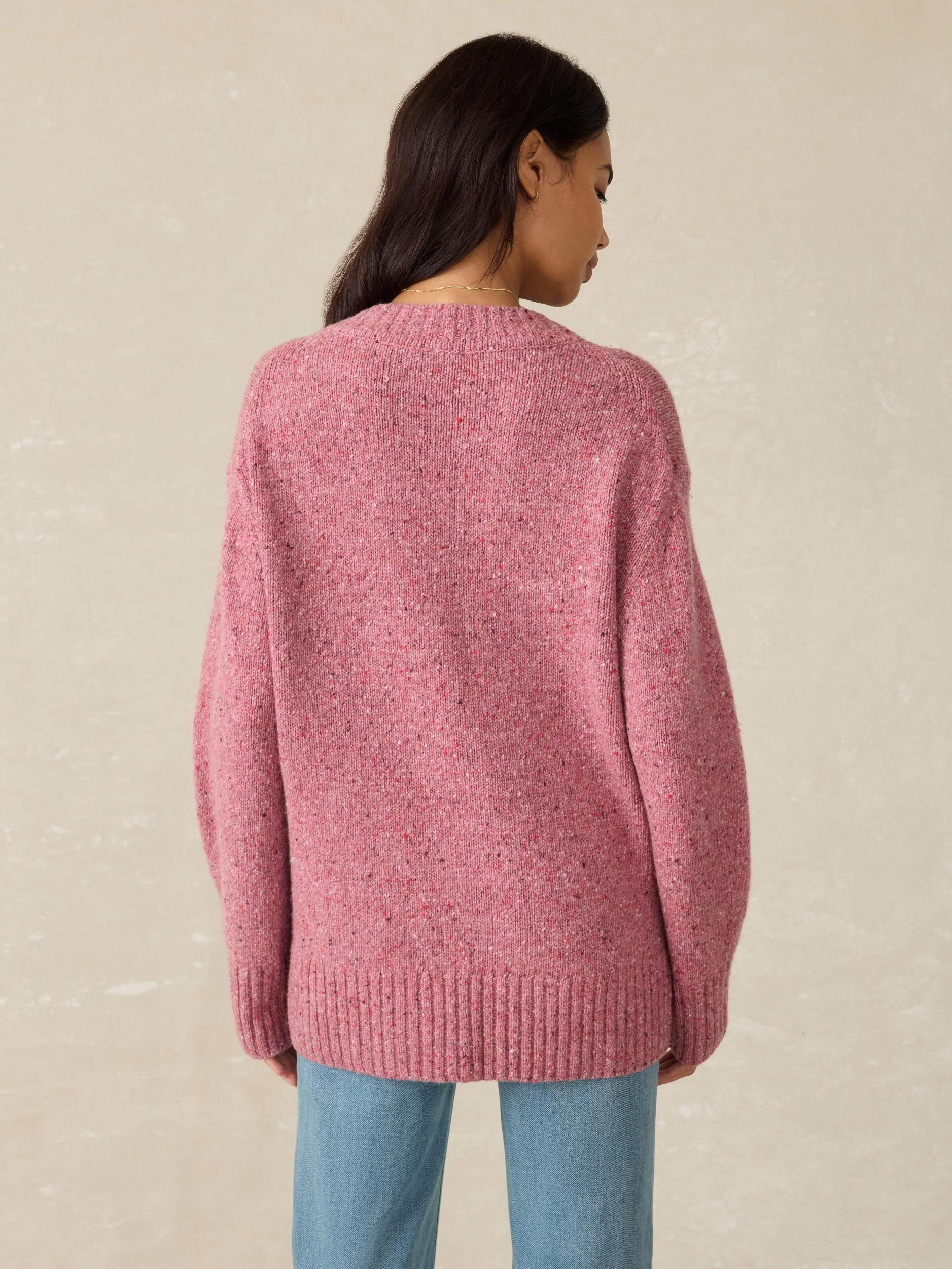 Driftwood Donegal Sweater - Berry Shake Female Product Image