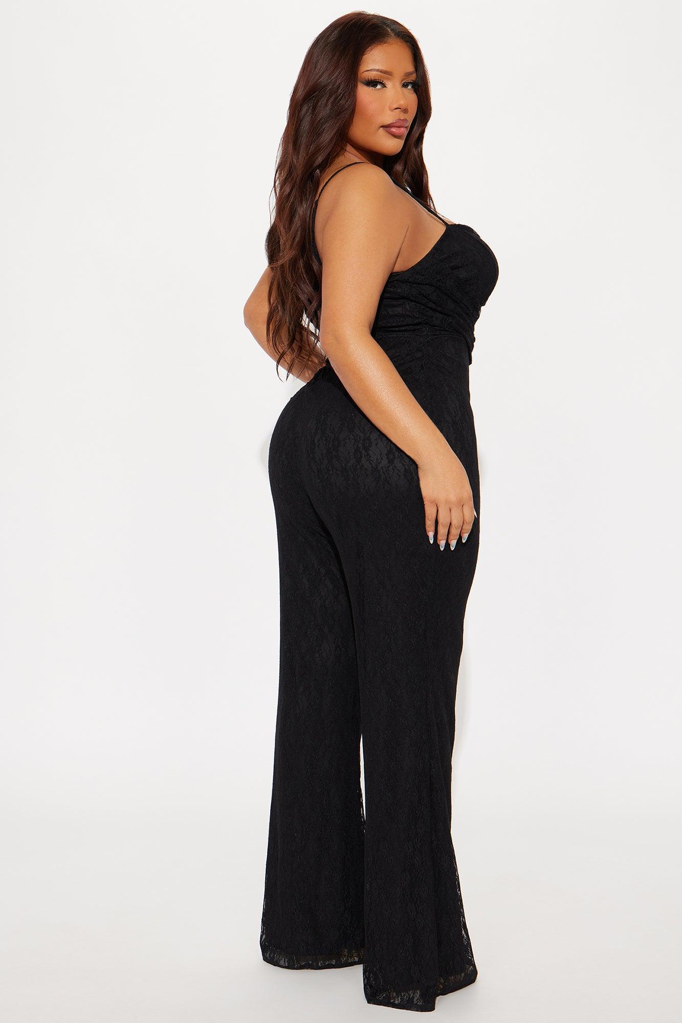 In Her Element Lace Jumpsuit - Black Product Image