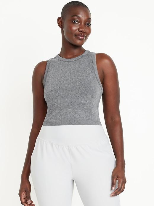 Fluid Seamless Fitted Crop Tank Top Product Image