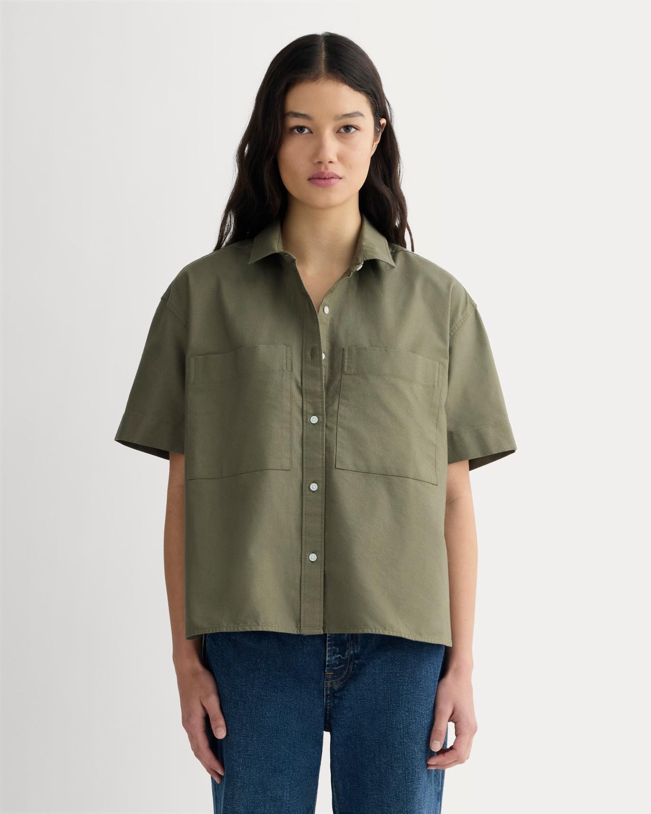 The Short-Sleeve Boxy Oxford Product Image