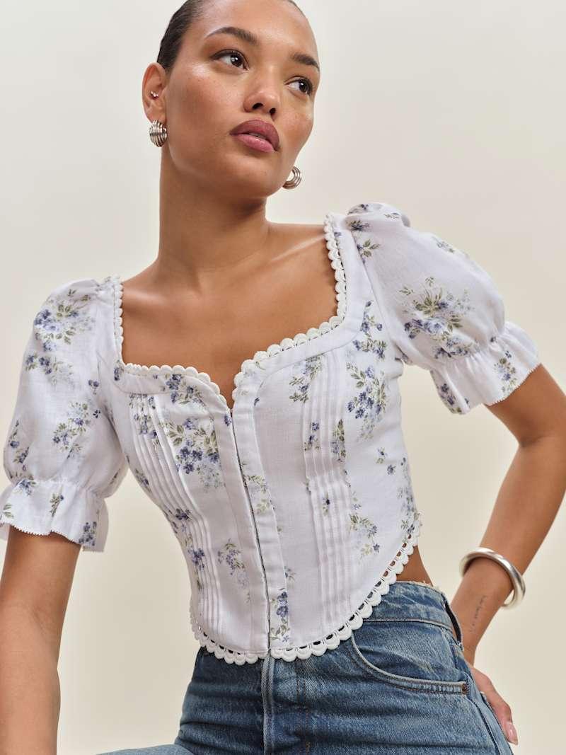 Simmie Linen Top Product Image