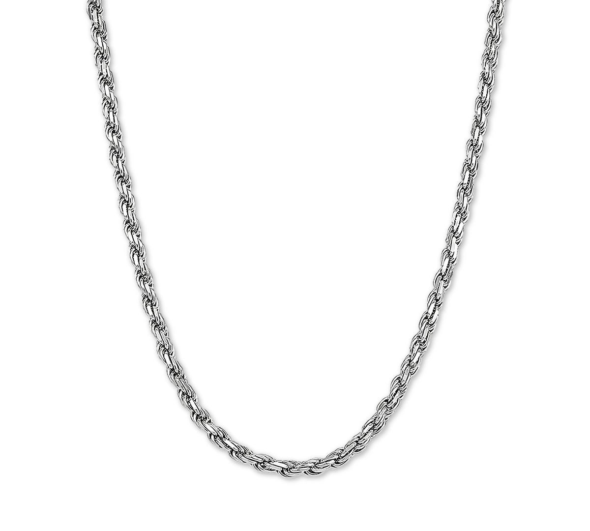 Rope Link 22 Chain Necklace in Sterling Silver Product Image