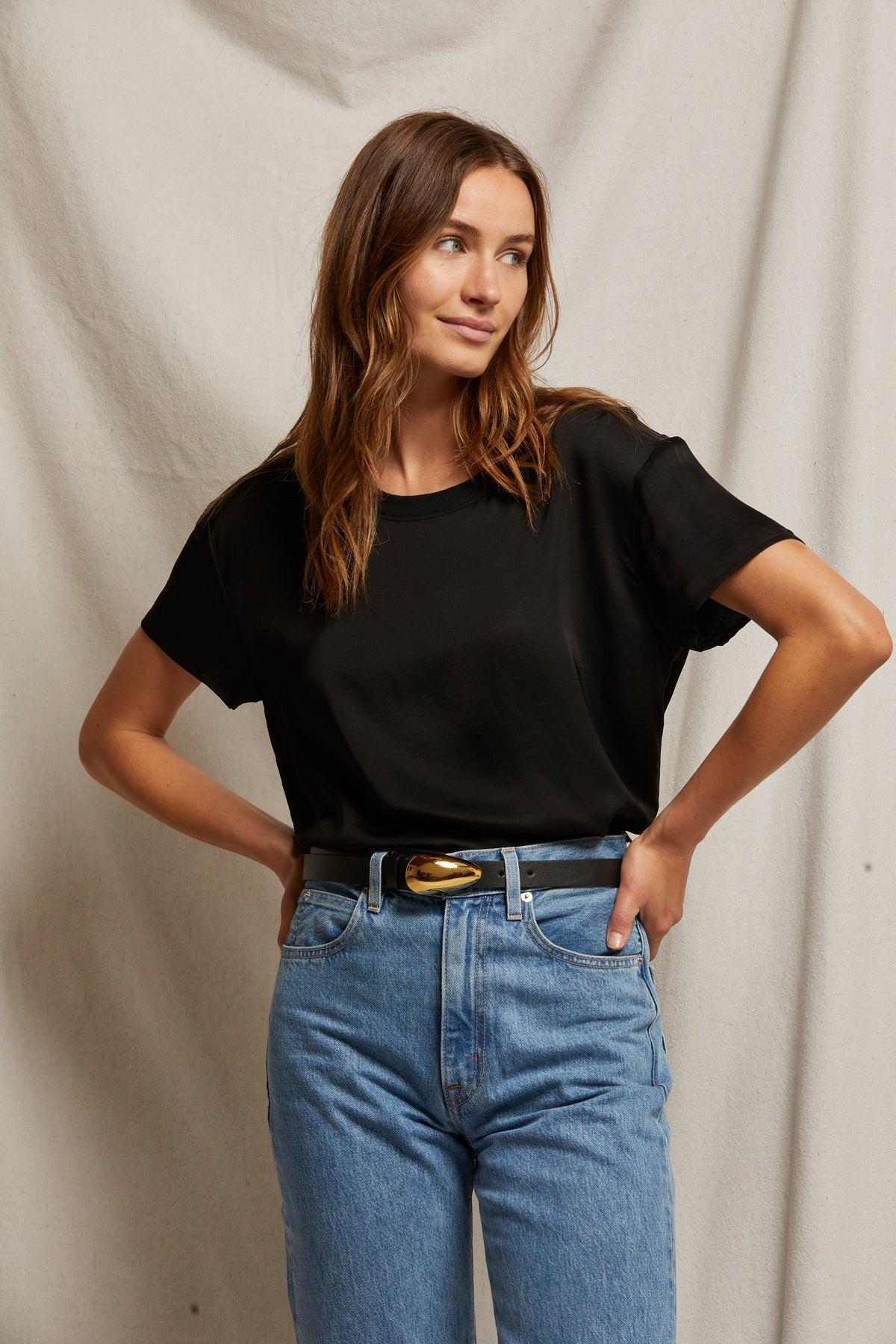 Delphine Satin Crew Product Image