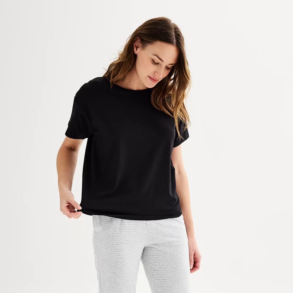 Womens Sonoma Goods For Life Cotton Modal Sleep Tee Product Image
