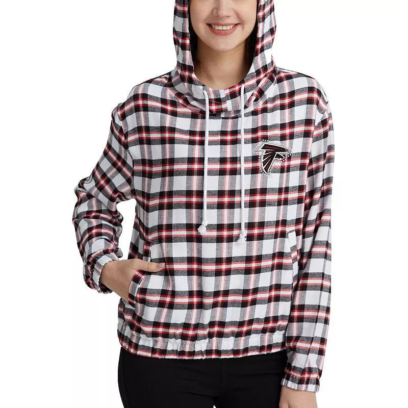 Womens Concepts Sport /Red Arizona Cardinals Sienna Flannel Long Sleeve Hoodie Top Product Image