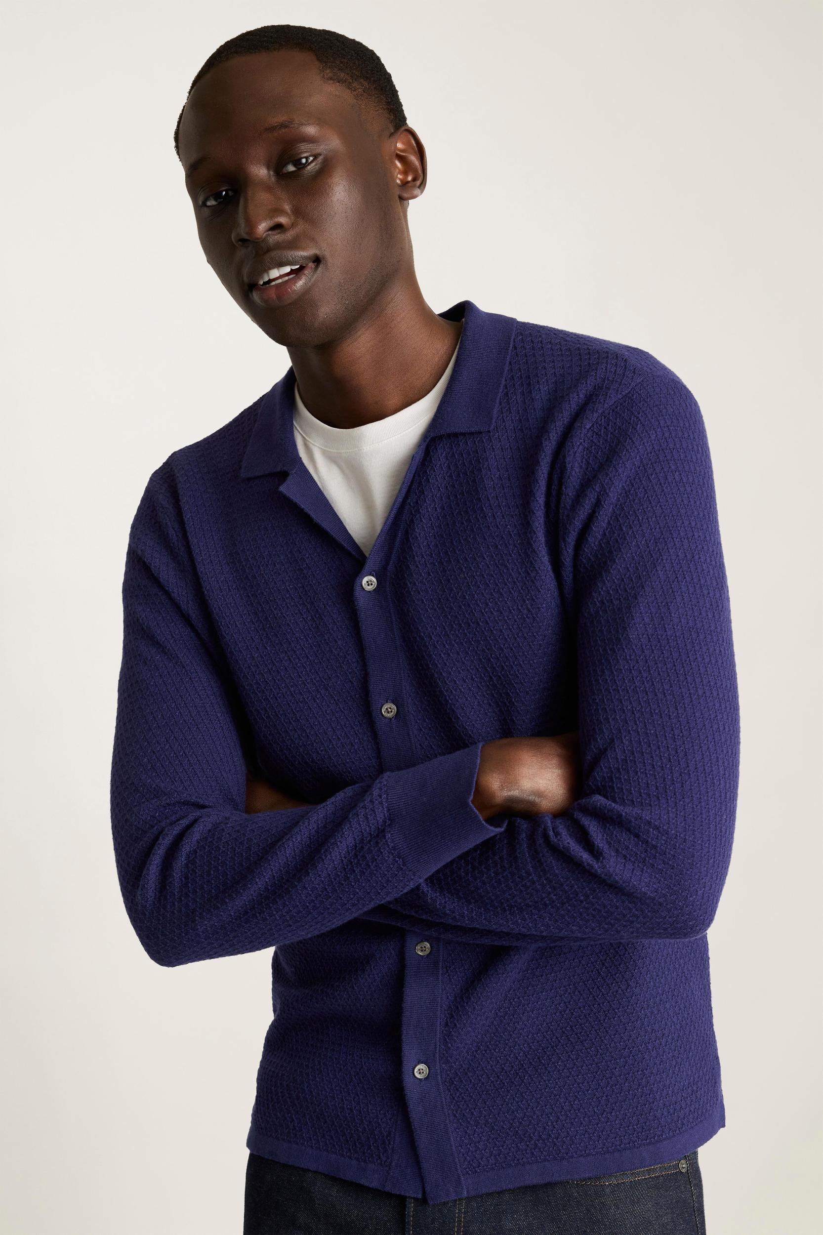Hudson Long Sleeve Sweater Polo Product Image