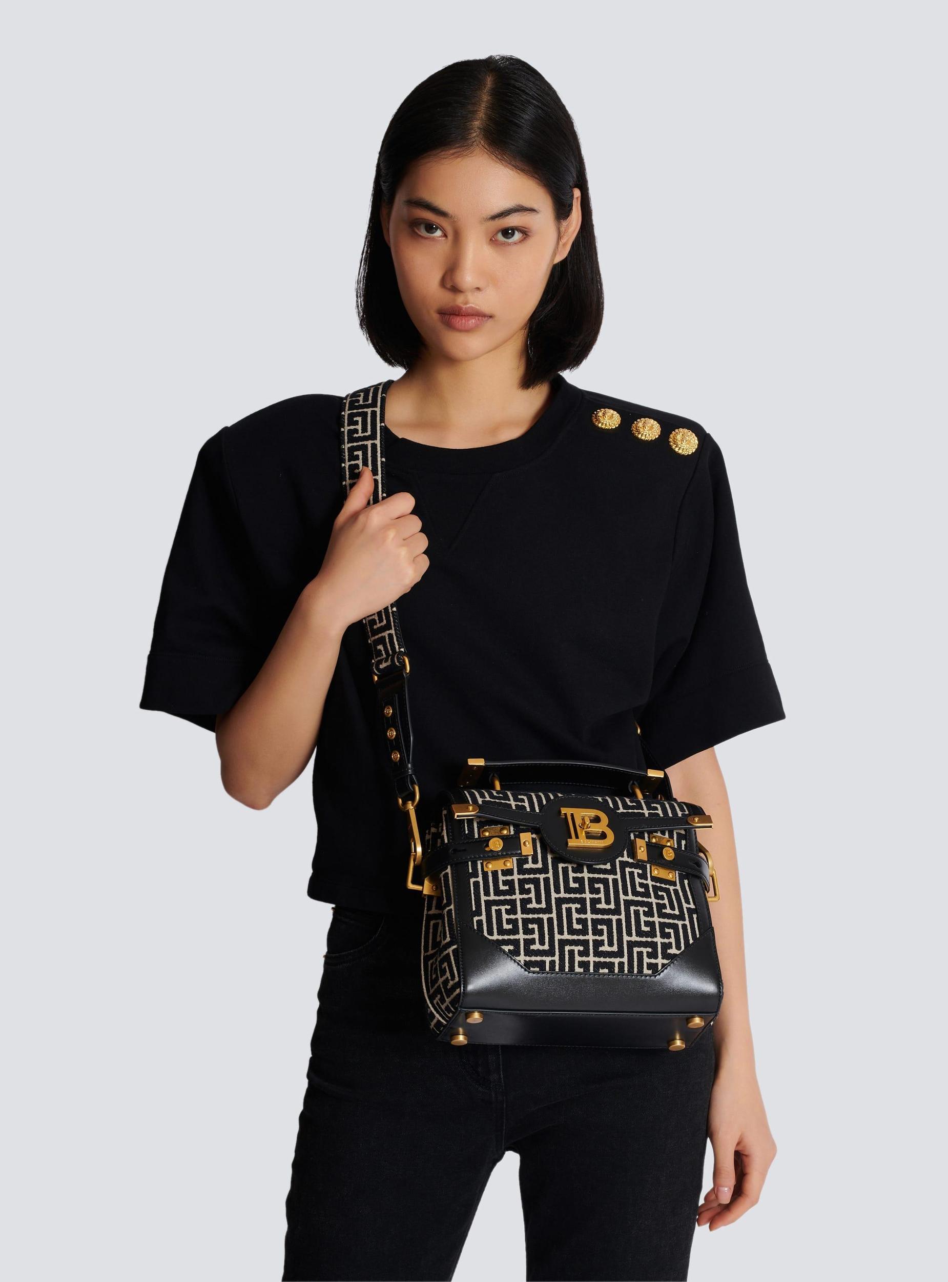 B-Buzz 23 bag in jacquard and leather Product Image