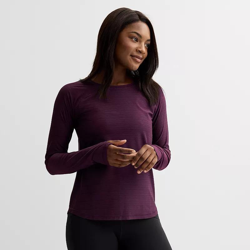 Women's Tek Gear® Mesh Long Sleeve Tee, Size: Medium, Solomon Product Image