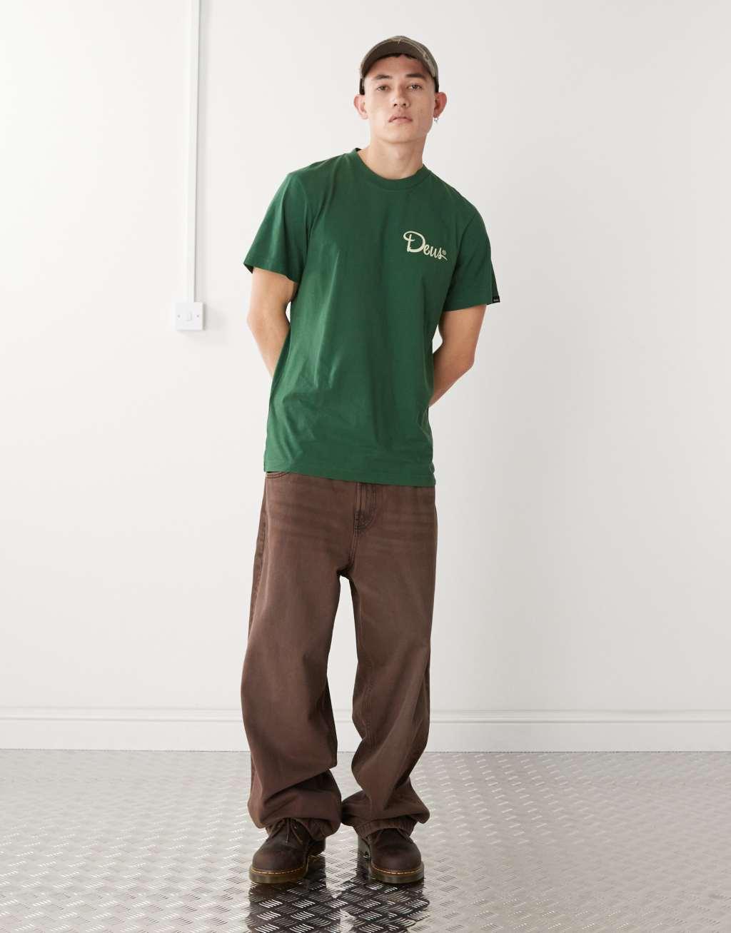 Deus Ex Machina hefferlump graphic t-shirt in hillside green Product Image