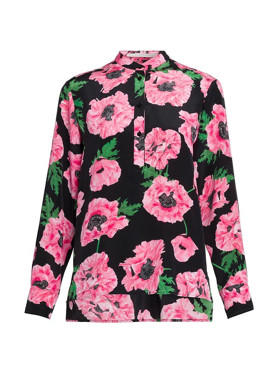 Womens Iconic Poppy Print Shirt Product Image