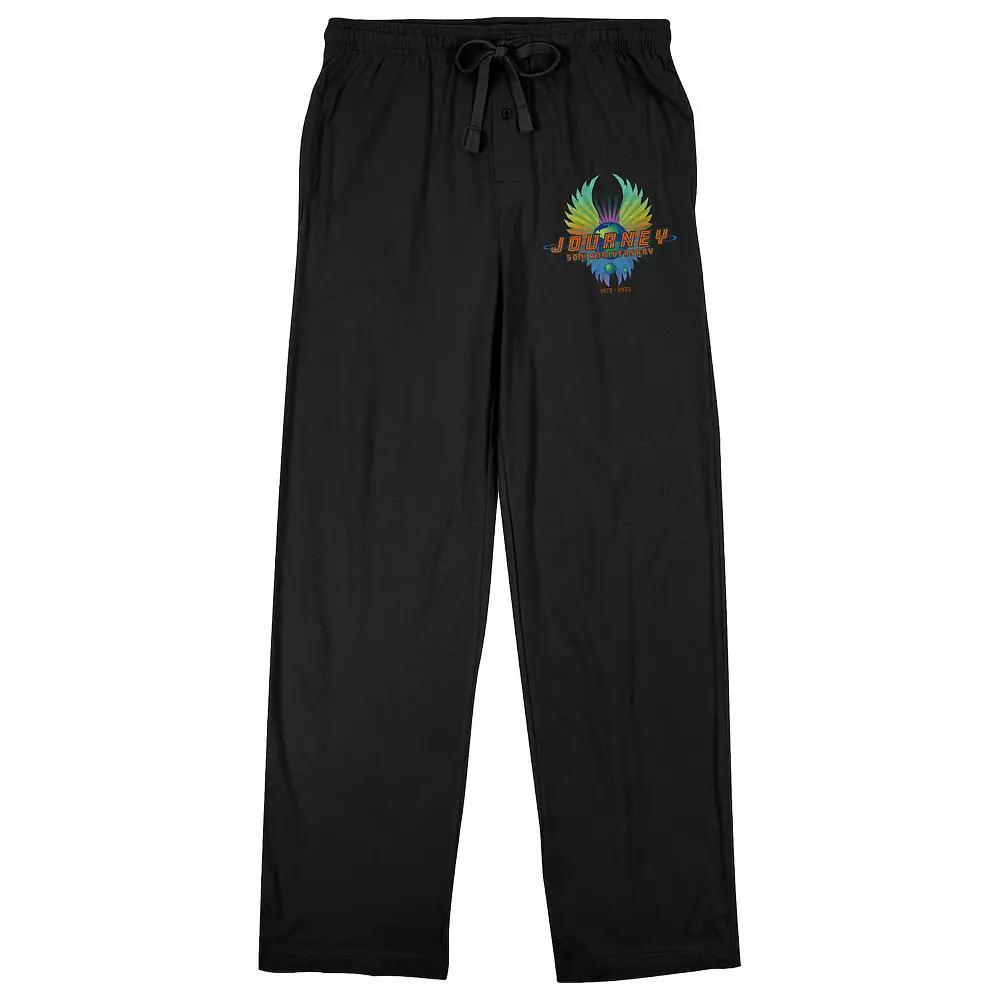 Men's Journey 50th Anniversary 1973-2023 Sleep Pants, Size: Medium, Black Product Image