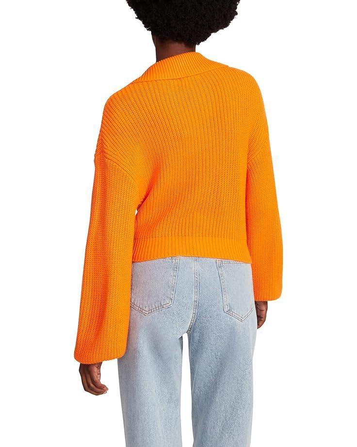 Long Sleeve Boat Neck Sweater Cable Yarn Product Image