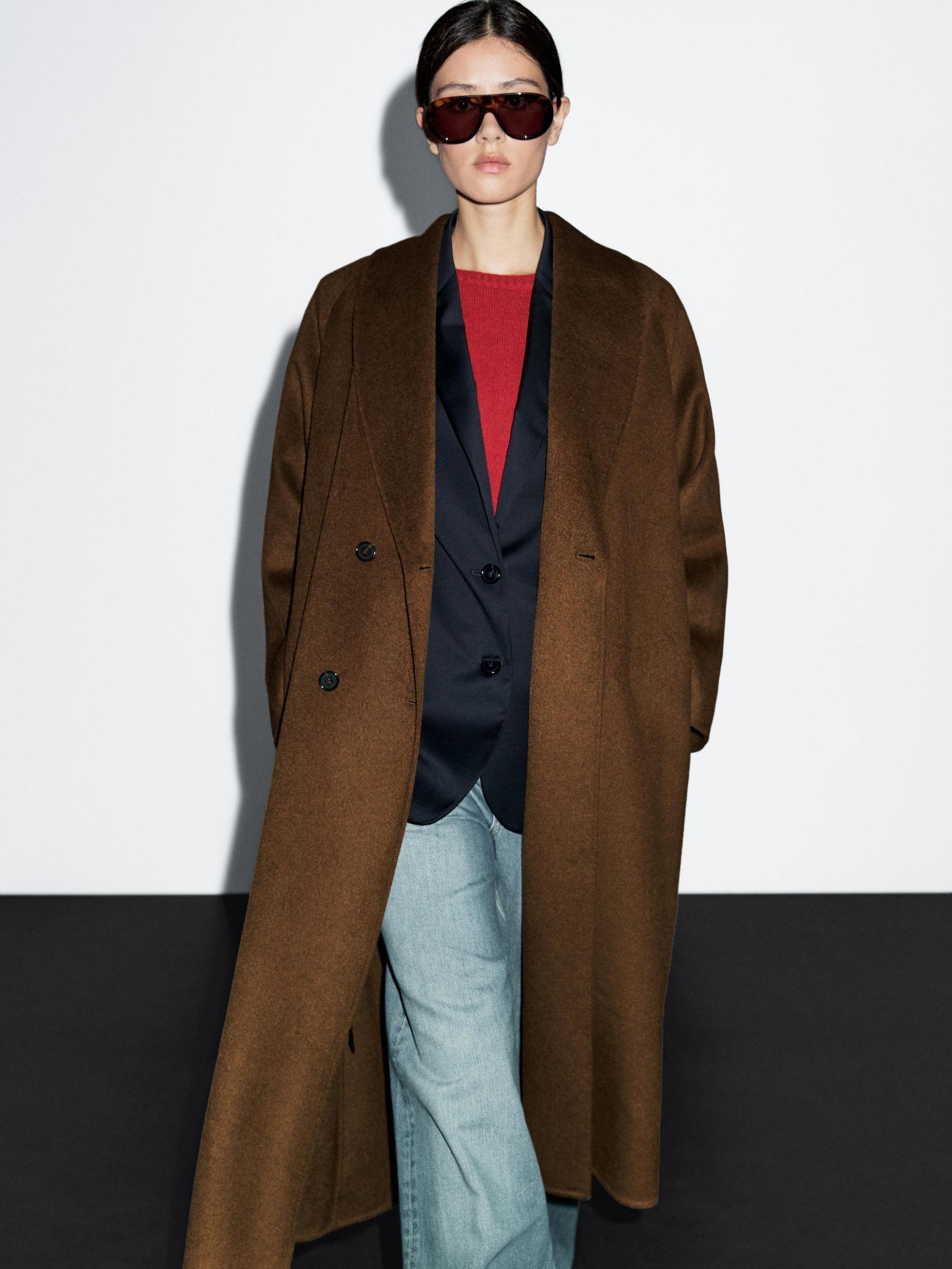 Long wool blend coat Product Image