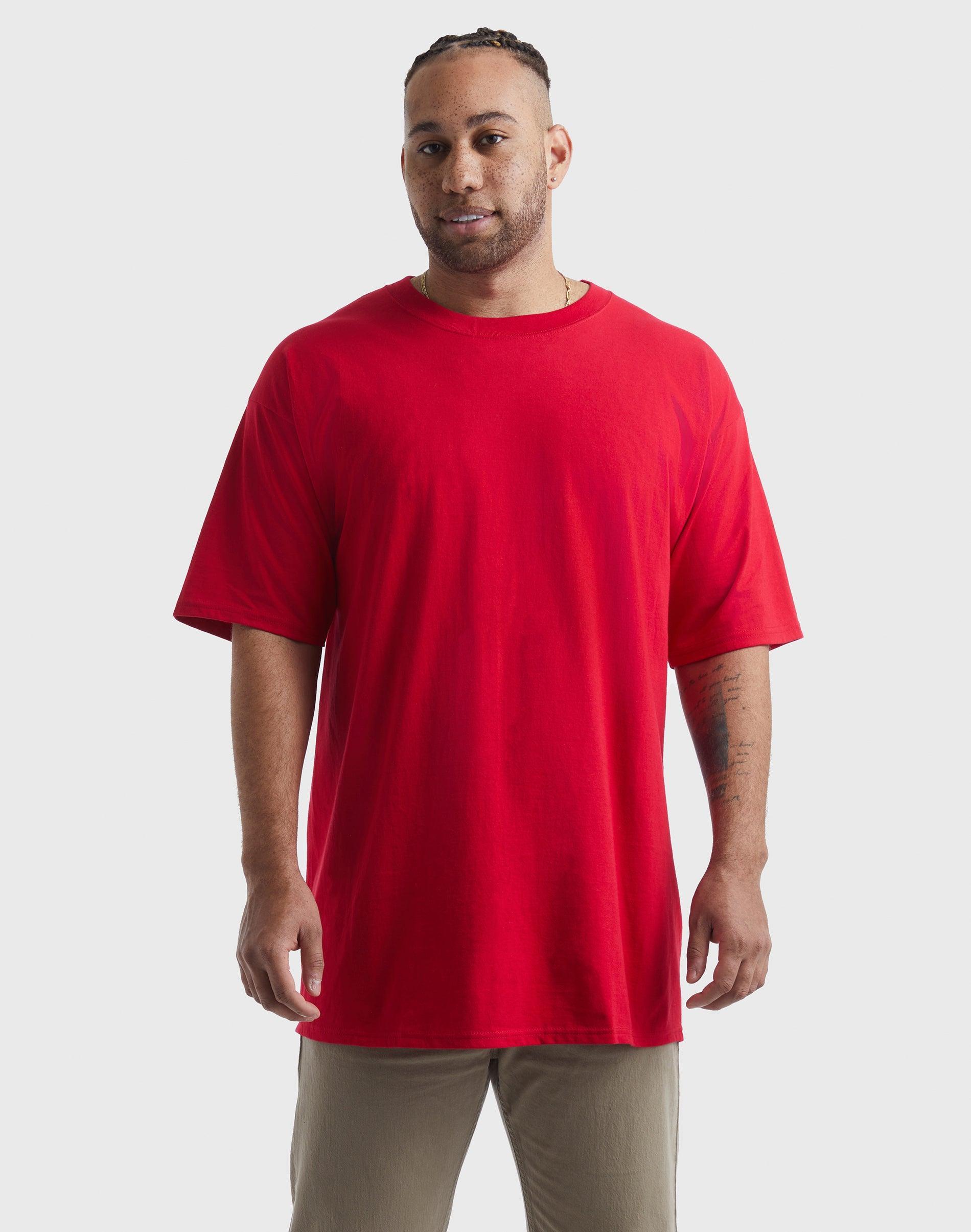 Big & Tall Hanes® Beefy-T Tee, Men's, Size: 3XL Tall, Black Product Image