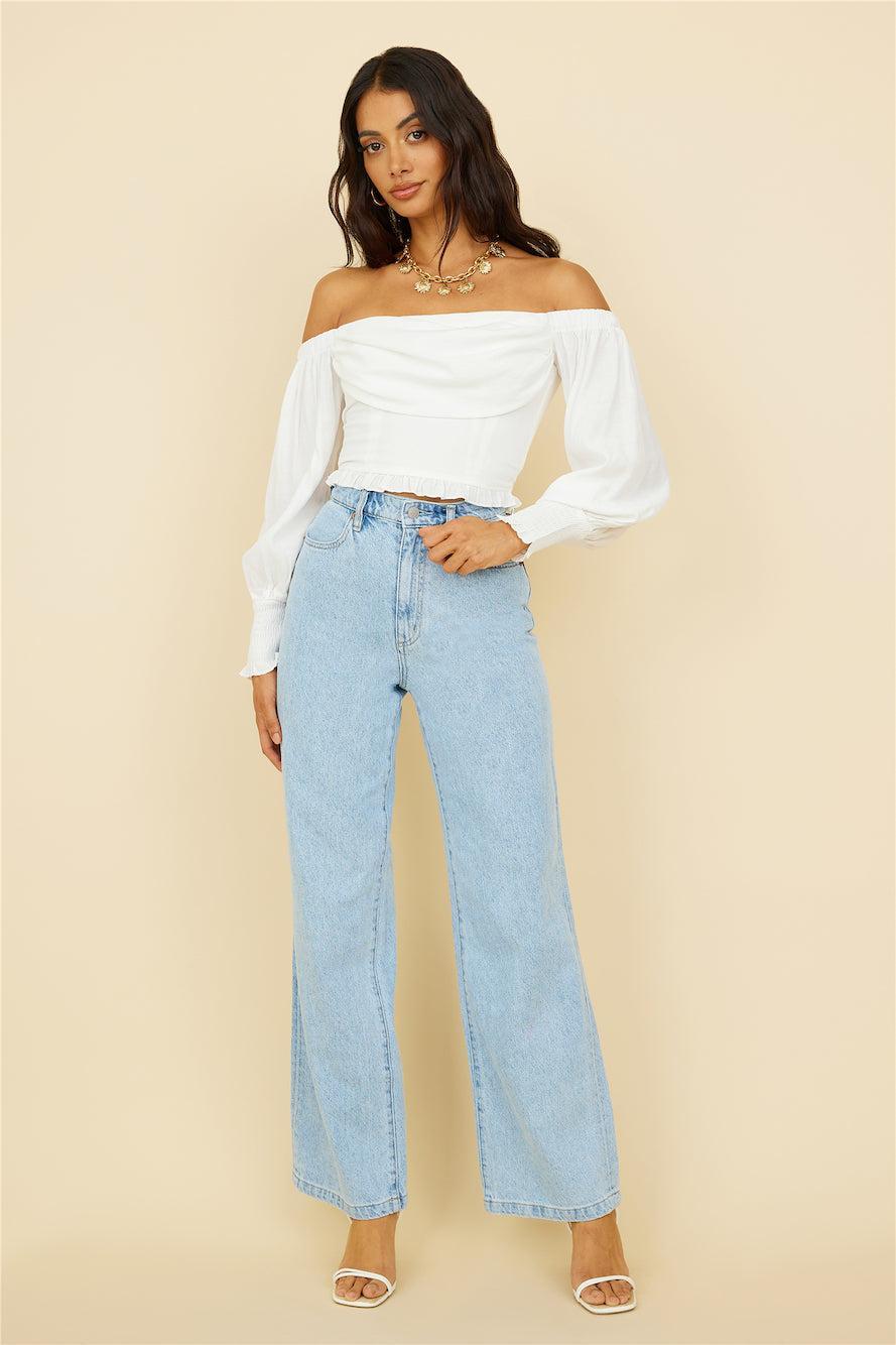 RIDERS BY LEE Hi Wide Leg Blue Essence Product Image