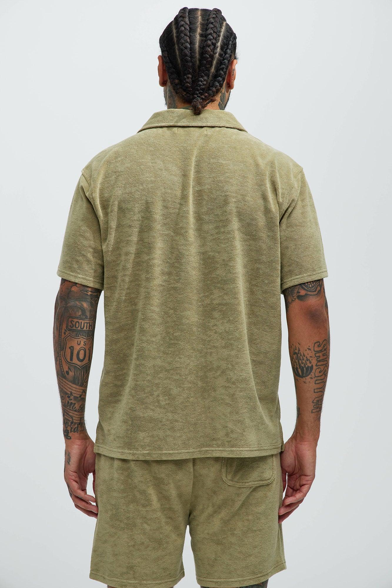 Best Coast Short Sleeve Polo - Grey Product Image