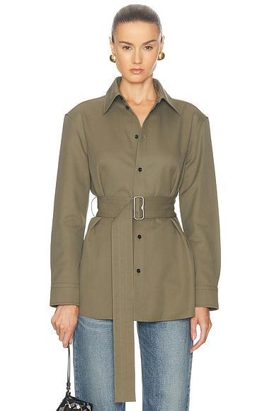 Belted Button Up Top Product Image